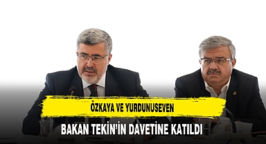Özkaya ve Yurdunuseven Bakan Tekin'in Davetine Katıldı