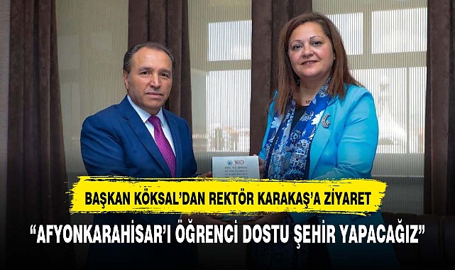 REKTÖR KARAKAŞ'TAN  BAŞKAN KÖKSAL'A 4 CİLTLİK SET