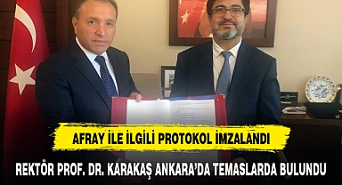 REKTÖR PROF. DR. KARAKAŞ ANKARA'DA TEMASLARDA BULUNDU