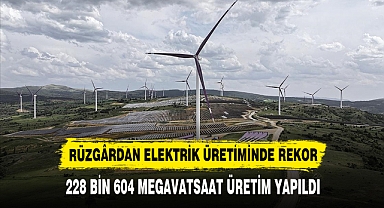 RÜZGÂRDAN ELEKTRİK ÜRETİMİNDE REKOR