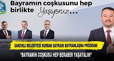 Sandıklı Belediyesi Kurban Bayramı Bayramlaşma Programı
