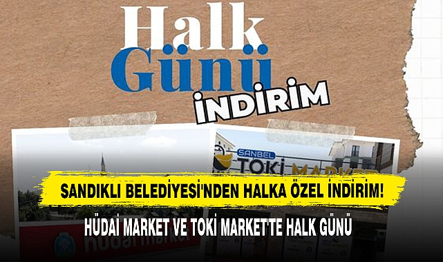 Sandıklı Belediyesi'nden Halka Özel İndirim!