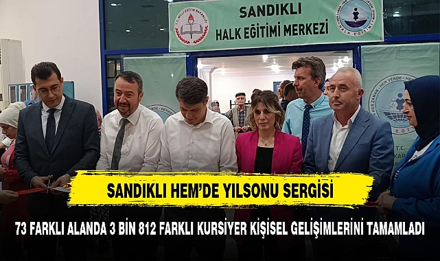 Sandıklı HEM'de yıl sonu sergisi açıldı