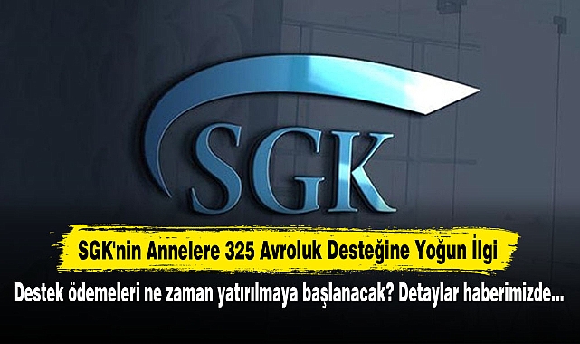 SGK'nin Annelere 325 Avroluk Desteğine Yoğun İlgi! Destek ödemeleri ne zaman yatırılmaya başlanacak? Detaylar haberimizde…