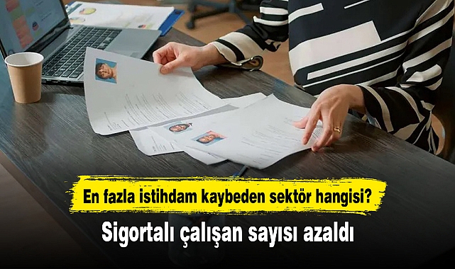 Sigortalı çalışan sayısı bir yılda yüzde 1,5 azaldı