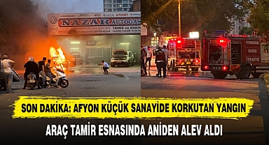 SON DAKİKA: AFYON KÜÇÜK SANAYİDE KORKUTAN YANGIN