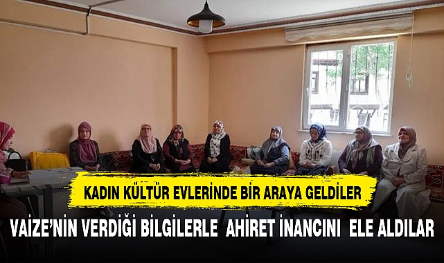 Şuhut Kadın Kültür Evi’nde “Ahiret İnancı” Sohbeti Gerçekleştirildi
