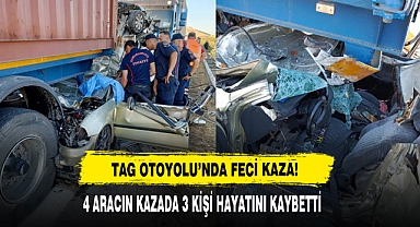 TAG Otoyolu’nda Feci Kaza! 3 Kişi Öldü