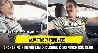 TAKSİCİ OY VERMEM DEDİĞİ PARTİNİN BELEDİYE BAŞKANI MÜŞTERİSİ ÇIKTI ŞOK OLDU