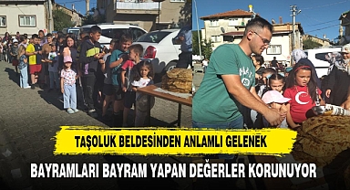 Taşoluk Beldesinde Anlamlı Gelenek: Adak Taşına Katmer Getirme Yaşatılıyor