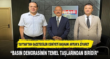 TAYTAK’TAN GAZETECİLER CEMİYETİ BAŞKANI ARTUK’A ZİYARET