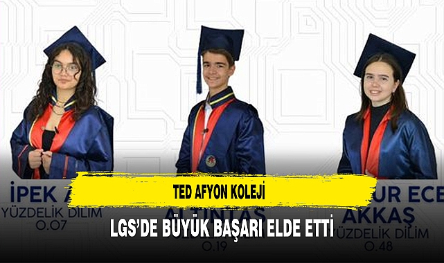 TED Afyon Koleji LGS’de Büyük Başarı Elde Etti