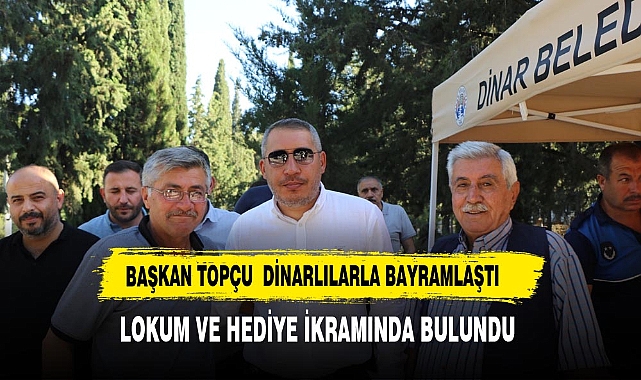 TOPÇU DİNARLILARLA BAYRAMLAŞTI LOKUM İKRAMINDA BULUNDU