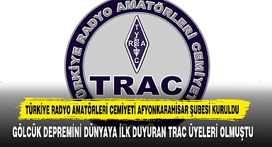 Türkiye Radyo Amatörleri Cemiyeti Afyonkarahisar Şubesi Kuruldu