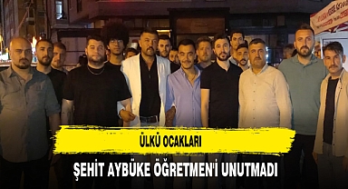 Ülkü Ocakları Şehit Aybüke Öğretmen'i unutmadı