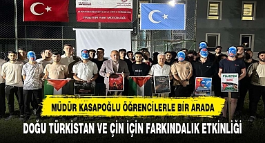 Üniversite öğrencilerden Filistin ve Doğu Türkistan için farkındalık etkinliği