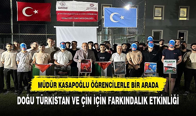Üniversite öğrencilerden Filistin ve Doğu Türkistan için farkındalık etkinliği