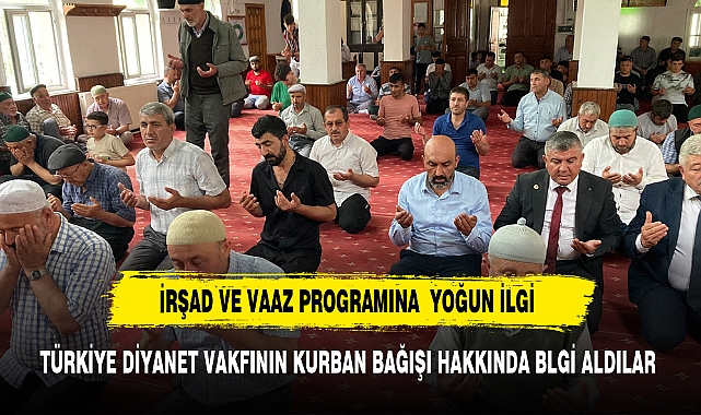 VAAZ VE İRŞAD PROGRAMINA KATILDILAR