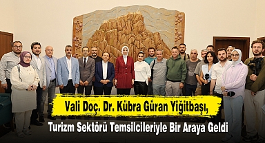 Vali Doç. Dr. Kübra Güran Yiğitbaşı, Turizm Sektörü Temsilcileriyle Bir Araya Geldi