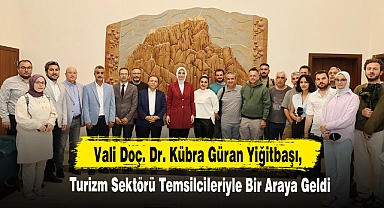 Vali Doç. Dr. Kübra Güran Yiğitbaşı, Turizm Sektörü Temsilcileriyle Bir Araya Geldi