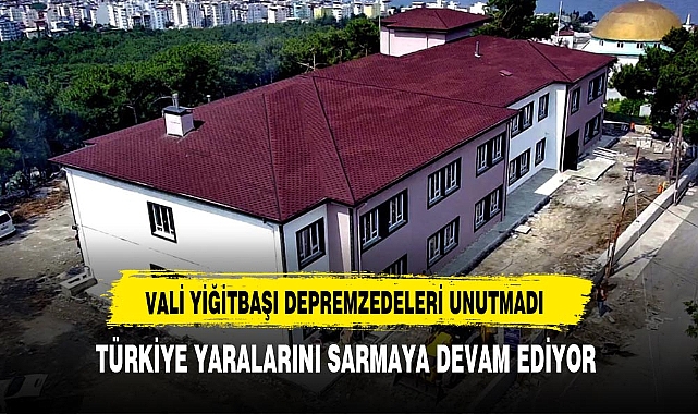 VALİ YİĞİTBAŞI DEPREM BÖLGESİNE  YARDIMLARINA DEVAM EDİYOR