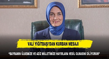 VALİ YİĞİTBAŞI, "NİCE GÜZEL BAYRAMLARA KAVUŞMANIZI TEMENNİ EDİYORUM"