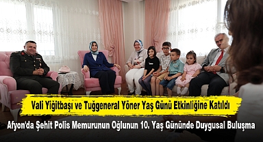 Vali Yiğitbaşı ve Tuğgeneral Yöner Yaş Günü Etkinliğine Katıldı