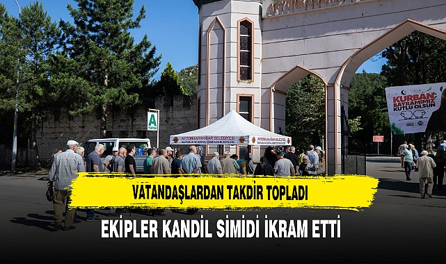 Vatandaşlardan Takdir Topladı Ekipler Kandil Simidi İkram Etti