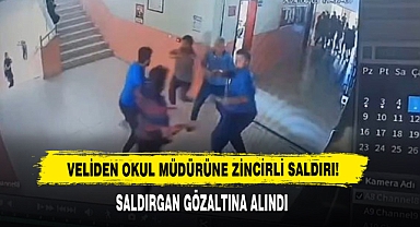 Veliden Okul Müdürüne Zincirli Saldırı!