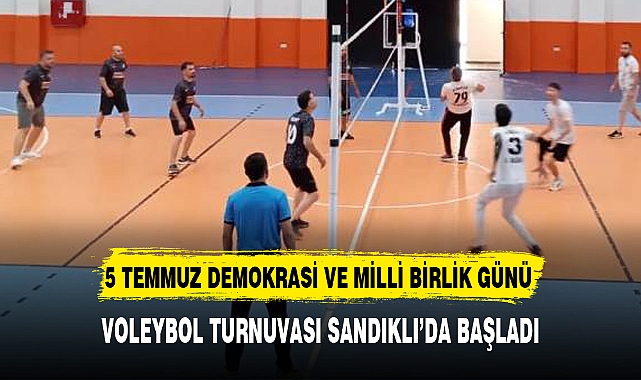VOLEYBOL TURNUVASI SANDIKLI'DA BAŞLADI