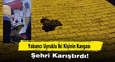 Yabancı Uyruklu İki Kişinin Kavgası, Şehri Karıştırdı!