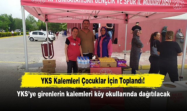YKS Kalemleri Çocuklar İçin Toplandı!  YKS’ye girenlerin kalemleri köy okullarında dağıtılacak