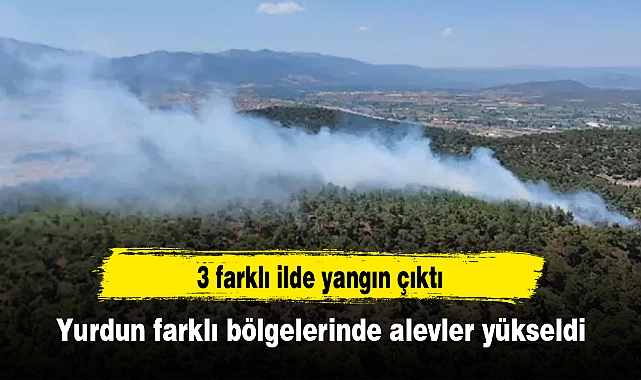 Yurdun farklı bölgelerinde alevler yükseldi