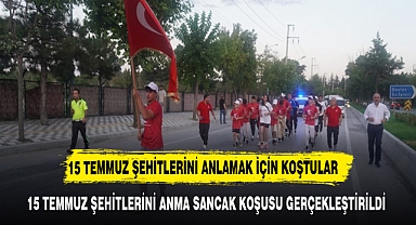15 TEMMUZ ŞEHİTLERİNİ ANMA SANCAK KOŞUSU DÜZENLENDİ