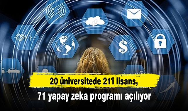 20 üniversitede 21'i lisans, 71 yapay zeka programı açılıyor