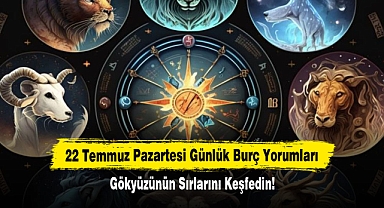 22 Temmuz Pazartesi Günlük Burç Yorumları: Gökyüzünün Sırlarını Keşfedin!