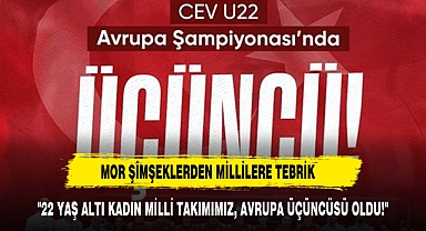 "22 YAŞ ALTI KADIN MİLLİ TAKIMIMIZ, AVRUPA ÜÇÜNCÜSÜ OLDU!"