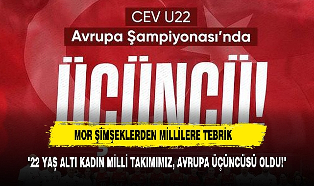 "22 YAŞ ALTI KADIN MİLLİ TAKIMIMIZ, AVRUPA ÜÇÜNCÜSÜ OLDU!"