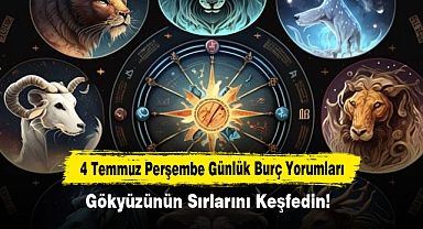 4 Temmuz Perşembe Günlük Burç Yorumları: Gökyüzünün Sırlarını Keşfedin!