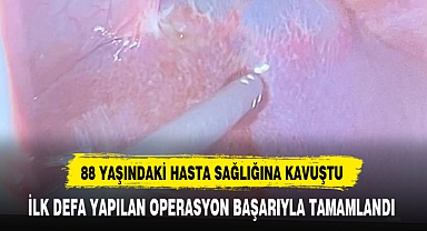 88 YAŞINDAKİ HASTA SAĞLIĞINA KAVUŞTU