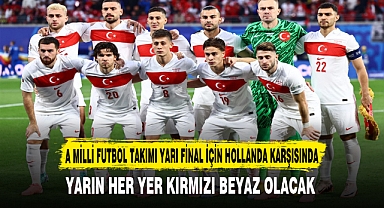 A MİLLİ FUTBOL TAKIMI YARI FİNAL İÇİN HOLLANDA KARŞISINDA