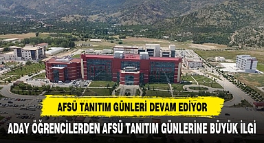 ADAY ÖĞRENCİLERDEN AFSÜ TANITIM GÜNLERİNE BÜYÜK İLGİ