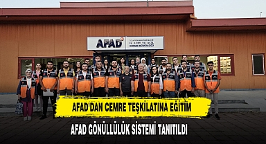 AFAD’dan Cemre Teşkilatına Eğitim