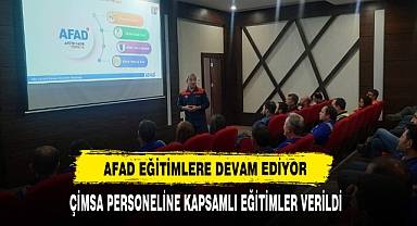 AFAD'dan ÇİMSA Personeline Kapsamlı Eğitimler Verildi