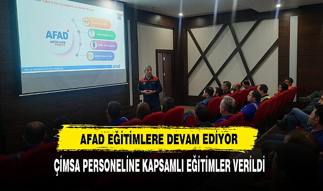 AFAD'dan ÇİMSA Personeline Kapsamlı Eğitimler Verildi