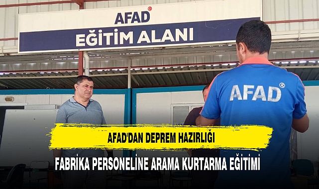AFAD'DAN DEPREM HAZIRLIĞI