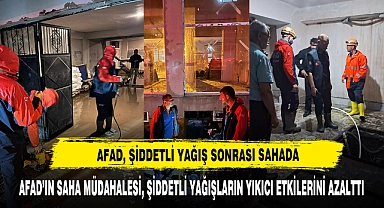 AFAD, Şiddetli Yağış Sonrası Sahada!