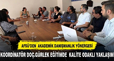 AFSÜ Akademik Danışmanlık Yönergesi Hazırlanıyor
