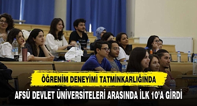 AFSÜ'DEN BÜYÜK BAŞARI