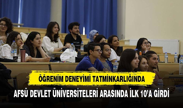 AFSÜ'DEN BÜYÜK BAŞARI